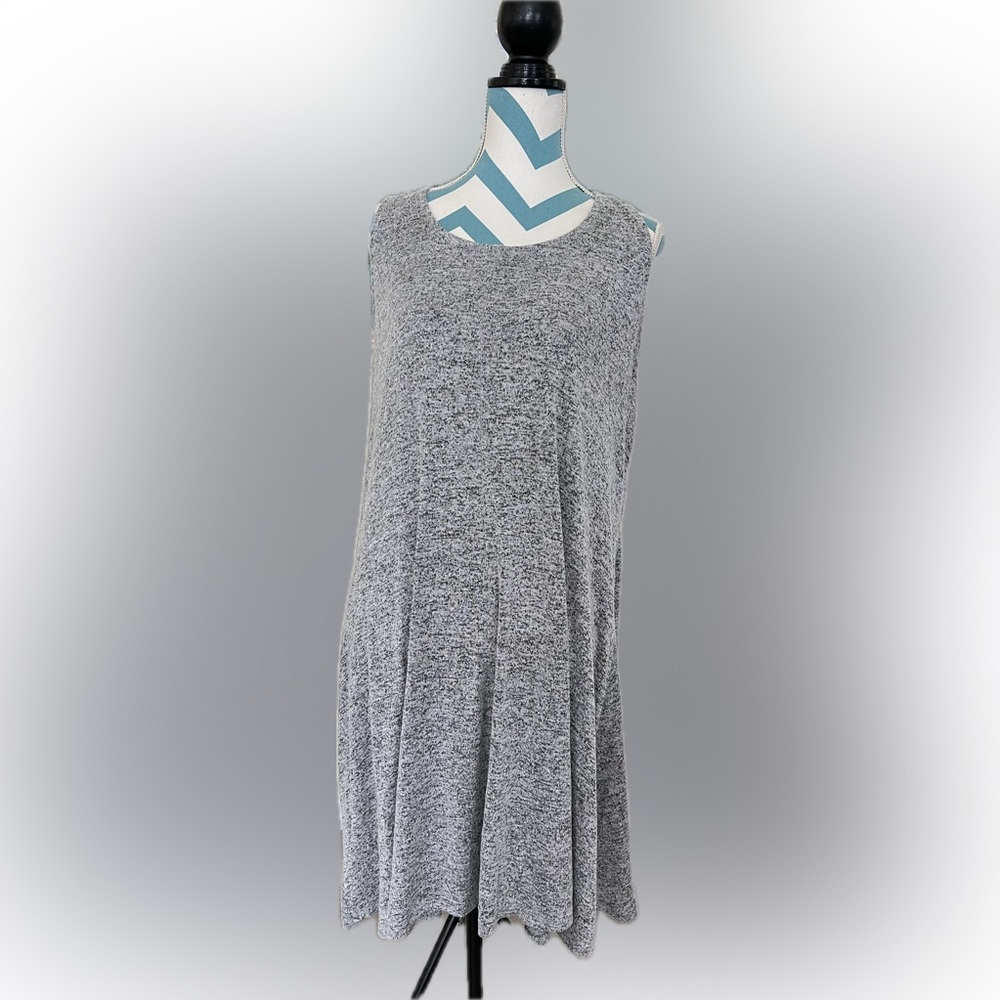 Lane Bryant Gray Rayon Sleeveless Dress size 18/20 Stretchy Soft